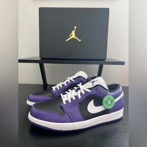 AIR JORDAN 1 LOW - Court Purple Black